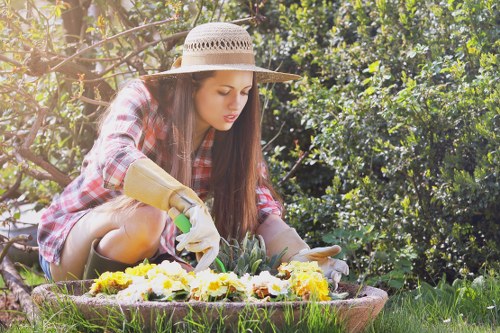 Seasonal garden upkeep for a shared residential outdoor space in Spitalfields